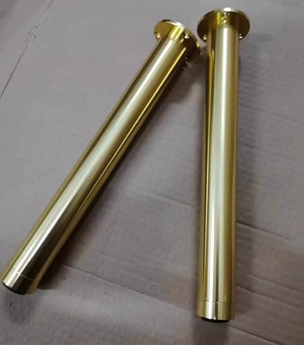 SGSKEIEY 4 Stück Möbelfüße Metall Verstellbare Möbelfüße für Sideboard Sockelfuß Kommode Möbelfüße DIY Möbel Design Möbelfüße, Farbe: Schwarz (Gold,8cm)