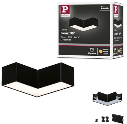 Paulmann 98171 Linion Lichtkanal 90 ° 2000lm/m 3000K Signalschwarz
