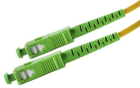 Brightium Cable de fibra óptica 9/125 SC/APC-SC/APC, 10m, ideal para conexiones de red de alta velocidad y transmisión de datos en telecomunicaciones.