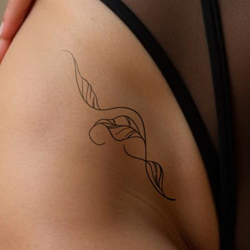 Inkster Tattoo - Pflanzenranke - vegane & wasserfeste Temporäre Tattoos für Erwachsene - EU-Kosmetikzertifizierte Farbe - revolutionäres 2 Wochen Tattoo | Premium Klebetattoos