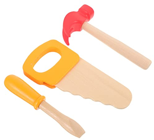 Warmhm Holzhammer-Spielzeug Holzsäge-Spielzeug Und Simulations-schraubendreher-Spielzeug-Set Für Junge Mädchen Kreatives Simulations-Werkzeug-Spielzeug Für Rollenspiele
