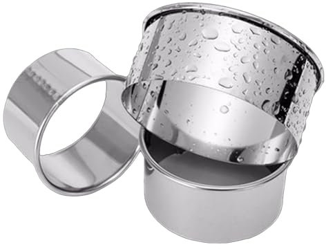 Nurnesy Cortadores de Piel de Bola de Masa de Acero Inoxidable de 3pcs: Herramientas de Cocina de Borde Redondo Afilados para Cocinar sin Esfuerzo