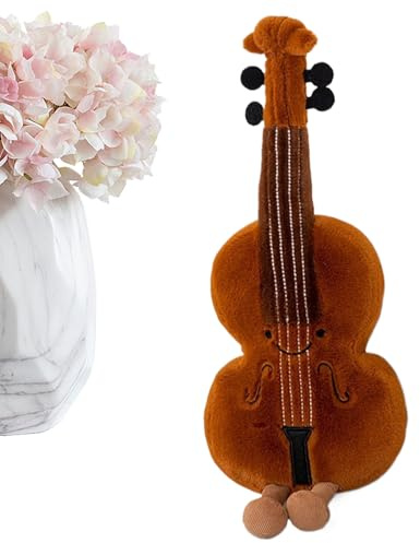 Générique PE? Strumento Musicale - Peluche 14,96 Pollici | Pipa Chitarra Violino Giocattoli P?luche coccole Carini | Compleanno di Natale per, Strumenti Musicali Peluche per la