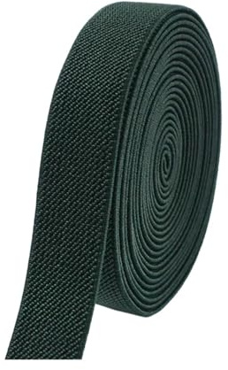 3/5Meters 20-50mm Colored Elastic Band Trouser Waistband Rubber Bands Belt Underwear Strap Stretch Tape DIY Sewing Accessories(Gun Metal,3METERS_38MM)