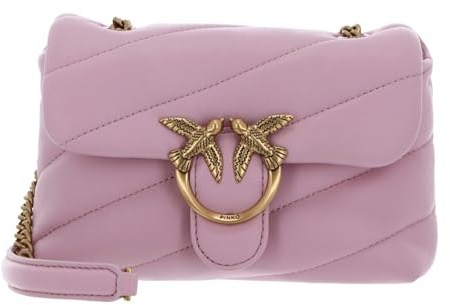Pinko borsa a tracolla Love Puff Baby CL Sheep Nappa Light Pink + Antique Gold rosa