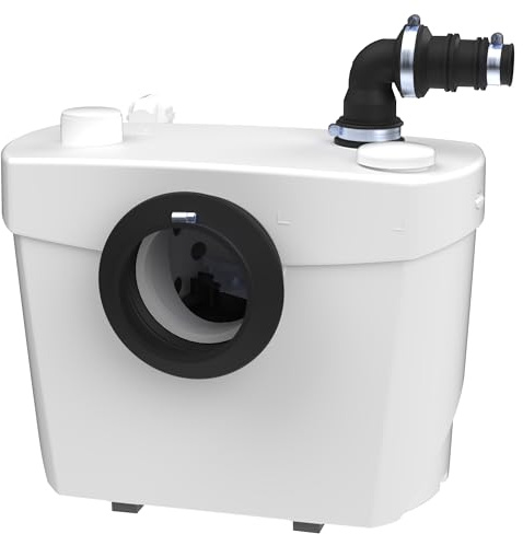 SFA - Sanibroyeur Top - Broyeur WC Et Salle d'Eau - Evacuation Eaux Usées - 2 Entrées WC Et Lavabo - Puissant, Silencieux - Discret - Entretien Simple - 36,1 x 21,6 x 32,5 cm - 400 W - Made in France