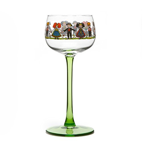 Böckling 6 Verres à Vin d'Alsace décor Hansi