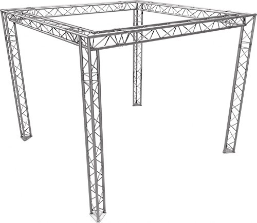 Naxpro-Truss FD 23 Messestand Traversensystem 3x3x2,5m (BxTxH) - Aluminium - Silber