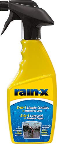 Rain-X Spray Liquido Lavavetri Auto 2-in-1 con Protezione Idrorepellente Antipioggia 500ml