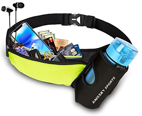 Laufgürtel für Handy,Gürteltasche Hüfttasche Mit Trinkflaschenhalterung Sport Laufgürtel iPhone 13 Pro 12 11 Pro Max 8 XS XR Galaxy A31 S9 Huawei Xiaomi Hüfttasche Lauftasche Joggen Handytasche 6.8