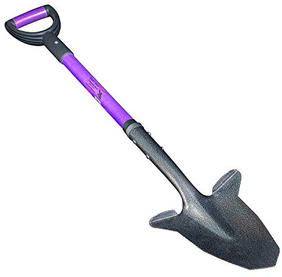 Spear Head Spade SHFD3 Gartenschaufel mit 22,9 x 27,9 cm abgeschrägter Klinge, stahlverstärktem Fiberglas langem Griff und gepolstertem D-Griff, Grabspaten zum Pflanzen