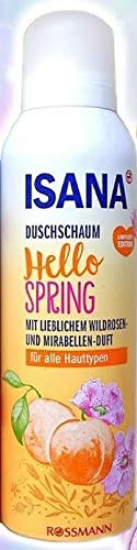 ISANA Duschschaum Hello Spring mit Wildrosen und Mirabellen Duft Inhalt: 200ml Duschschaum