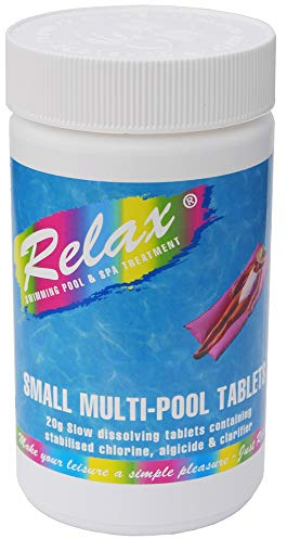 Relax Multifunctional Chlorine Tablets 50 x 20g Hot Tub Swimming Pool Spa