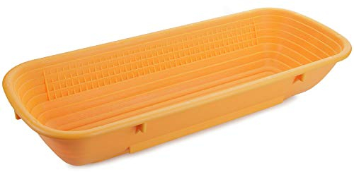 Gärkorb lang für 1 kg Brot orange Brotform Gärkorb lebensmittelecht HACCP 35x13x6