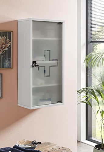 Schildmeyer Medizinschrank 149916, abschließbar, 71,5 x 34,3 x 19,6 cm