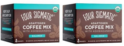 Four Sigma Adaptogen kaffe med Ashwagandha, 25 g (2-pack)