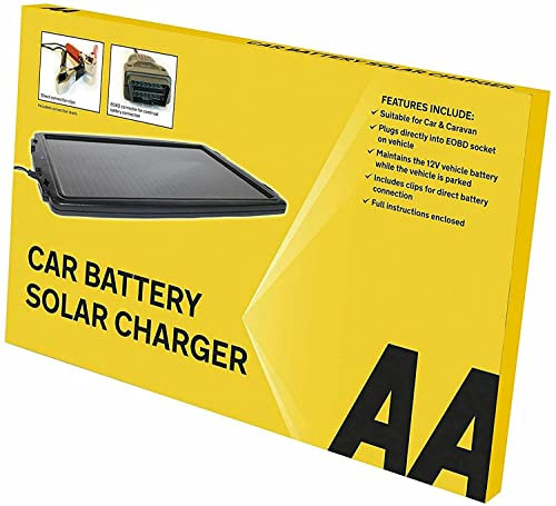 Car Battery Solar Battery Charger EOBD Trickle Charger Maintainer 12V Caravans Etc