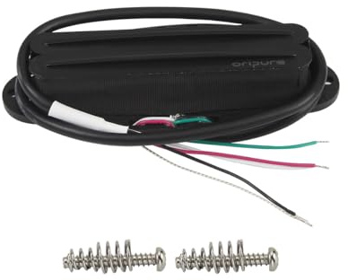 OriPure Hot-Rail-Tonabnehmer Alnico5 Humbucker in Single-Coil-Größe 10-11K Passend für ST SQ TL Elektrische Gitarre Voll schwarz