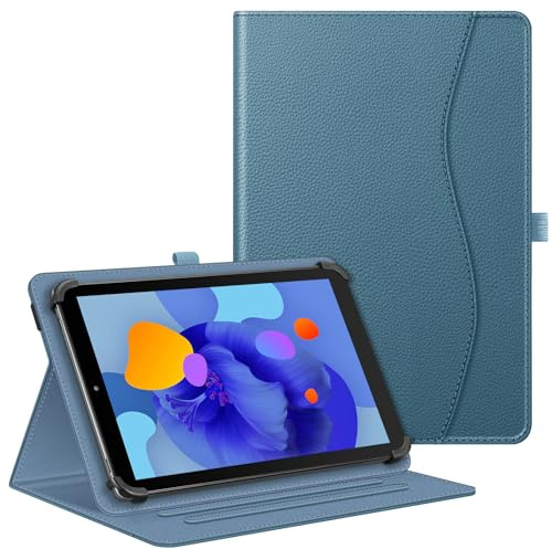 Fintie Universal Tablet Hülle für 10 10.1 11 Zoll Tablet, Dunstblau | Multi-Winkel Hülle Universal für 9-11 Tablet, Laptok/AWOW/Whitedeer/Hasskya/TABWEE/DOOGEE 10 Zoll, DOOGEE U11/Tab G6 11 Zoll