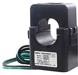 LSSEDA Sensore di Corrente, Trasformatore di Corrente a Nucleo Diviso KCT-36, 100A 200A 250A 300A 400A 500A 600A, Mini Trasformatore di Corrente (Colore: 250A (5A))