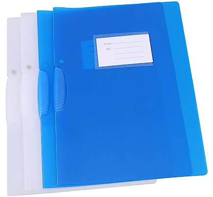 STOBOK 4 Stück Mappe Binder-beutel Mit Losen Blättern Rotationsordner Übersichtlicher Dokumentenordner Transparenter Drehordner Klarer Binder Ordnertasche A4 Plastik Spurstange Ärmel