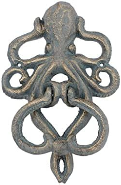 Klassischer Türklopfer, Retro-Oktopus-Türklopfer Für Die Haustür, Türzugring, Vintage-Torklopfgriff Mit Schraubenbeschlägen Als Einweihungsgeschenk, Antiker Türgriff,Bonny369