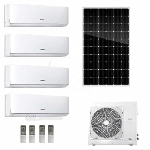 Generic 18000BTU Climatiseur et chauffage sans conduit Multi 9K Zones Mini Split – 2 zones, blanc