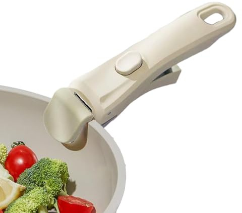Abnehmbarer Topfgriff, abnehmbarer Griff, verbrühungssicher, Bakelit-Pfannengriff, Ersatz-Pfannengreifer, Suppentopfgriff, ergonomischer Ersatz-Kochgeschirrgriff für Landhausküche
