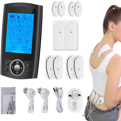 Masajeador electrónico de pulsos, máquina de masaje de pulsos, estimuladores musculares estimuladores musculares, de la incomodidad del estimulador nervioso, masajeador muscular con 36 modos