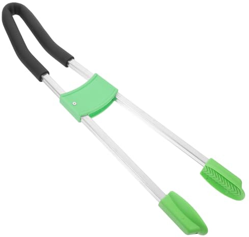 SUPVOX Pinza Basura Aluminio Resistente Recogedor Basura Portátil Herramienta Agarre Larga Fácil Uso Recogida Exterior
