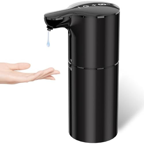 YIKHOM Dispensador automático de jabón líquido, dispensador de jabón para Platos con 8 Controles de Volumen Ajustables, dispensador de desinfectante sin Contacto de 450 ml, Bomba de jabón con Sensor