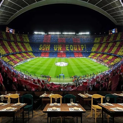 MIXUEXUNLU 3D Wallpaper Modern Football Stadium Photo Mural Restaurant Children's Bedroom Background Wall Painting Home Decoration Art Poster