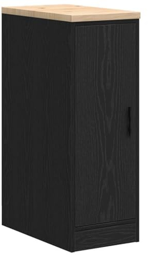 vidaXL Armoire de Rangement de Garage Noir 30x51x85 cm Bois de pin