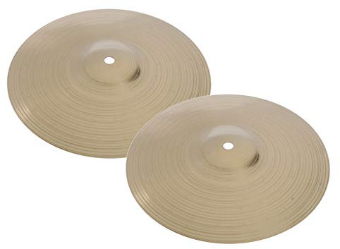 Crash-Becken für Schlagzeug-Set, 25,4 cm, goldfarben, Messing-Legierung, 25,4 cm, 2 Stück