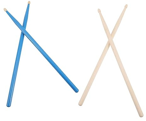 VINTORKY 2paare Holz Schlagzeug Sticks für Erwachsene Tragbare Percussion Werkzeuge für Üben und Auftritte mit Komfortablem Griff