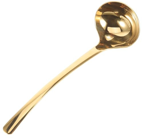 Cucchiaio da minestra Cucchiaio lungo Mestolo Cucchiaio da cucina Mestolo in acciaio inossidabile Cucchiaio da zuppa con manico lungo Mestolo grande Cucchiaio da chef for cucinare Mescolando Mestolo d