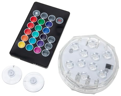 UPKOCH Luz De Buceo Led Sumergible Control Remoto Luz Para Piscina Suelo Para Decoración De Acuarios y Piscinas Exteriores