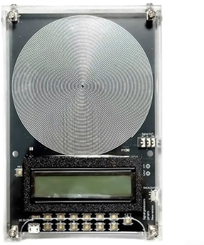 Generatore di risonanza per onde Schumann, generatori di impulsi a bassa frequenza risonanti a 7,83 Hz con alloggiamento a frequenza regolabile, generatore di segnale portatile (nero)