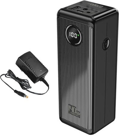 SSCYHT Tragbare 19V Powerbank mit PD 100W bidirektionaler Funktion 24V/5V 27000mAh hoher Kapazität externer Lithium-Ionen-Akku mit 4 Ausgangs 2 Eingangsanschlüssen