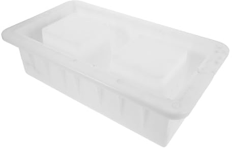 COHEALI Molde de Ladrillos Huecos de Hormigón Reutilizable de Plástico Doble Cavidad 40x20x12 Cm para Construcción Exterior y Paisajismo, Molde para Ladrillos de Cemento Resistente