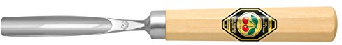 KIRSCHEN Werkzeuge 3215002 | Kerbschnitzbeitel mit Weißbuchenheft Stich 6, gebogen & flacher Höhlung - 2mm