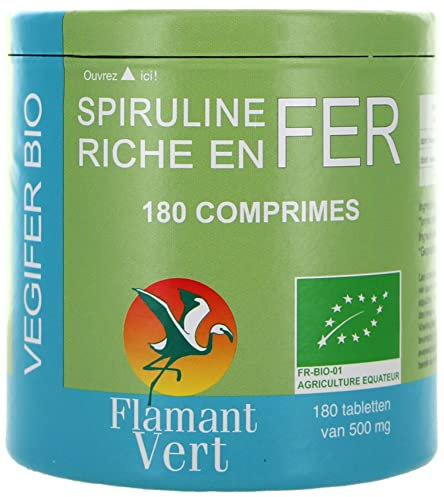 Flamant Vert Végifer 500 mg Bio 180 Comprimés
