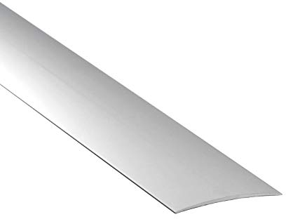 Self Adhesive Aluminium Threshold Strip 80mm x 1M Door Floor Trim Transition LPOSK TMW Profiles (Silver)