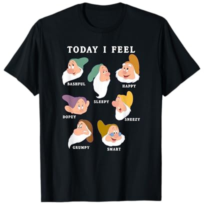 Disney Snow White And The Seven Dwarfs Expressions Today T-Shirt
