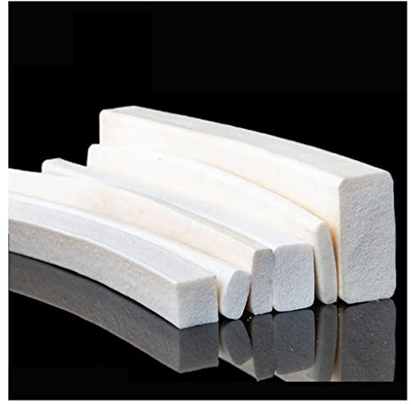 JEEIJ 1/2/3 Meter Quadratischer Silikon-Schwammstreifen, 2 × 10 Mm-16 × 16 Mm, Weißes Silikon, Geschäumter Gummi, Türen, Fensterdichtung, Zierleiste, 1 Stück (Length : 3Meters, Width : 12x12mm)