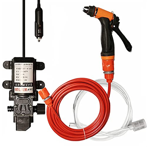 ICOSAR Nettoyeur à Vapeur Lave-Auto laveuse 12V lavabo Pistolet Pistolet Haute Pression nettoyant Voiture Soins de Voiture Portable Machine de Nettoyage électrique