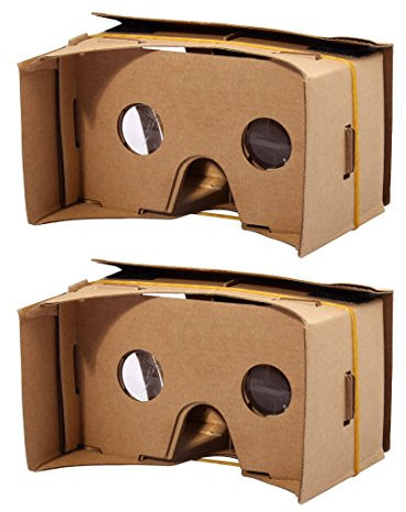 sourcing map Vidrios de visión de 6 Pulgadas Kit de cartón Smartphone DIY 3D VR Realidad Virtual