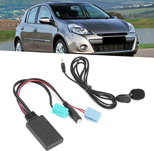 Adaptador Bluetooth Coche, Audio Estéreo con Micrófono 6 Pines para Manos Libres, Dispositivo Inalámbrico para Conductores y Viajes Diarios