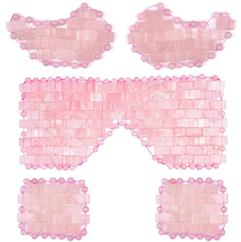 Mini-Rosenquarz-Augenmaske 100 % Natürliches Jade-Maskenwerkzeug,Typ 05