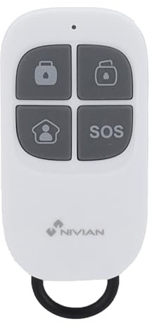 Nivian-Mando de Control Remoto inalámbrico Compatible con alarmas Nivian–Múltiples Funciones de gestión del Sistema de Alarma (Armado, desarmado, Armado Parcial, señal SOS)